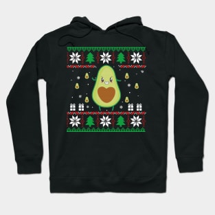 Funny Avocado Ugly Christmas Sweater Vegan Hoodie